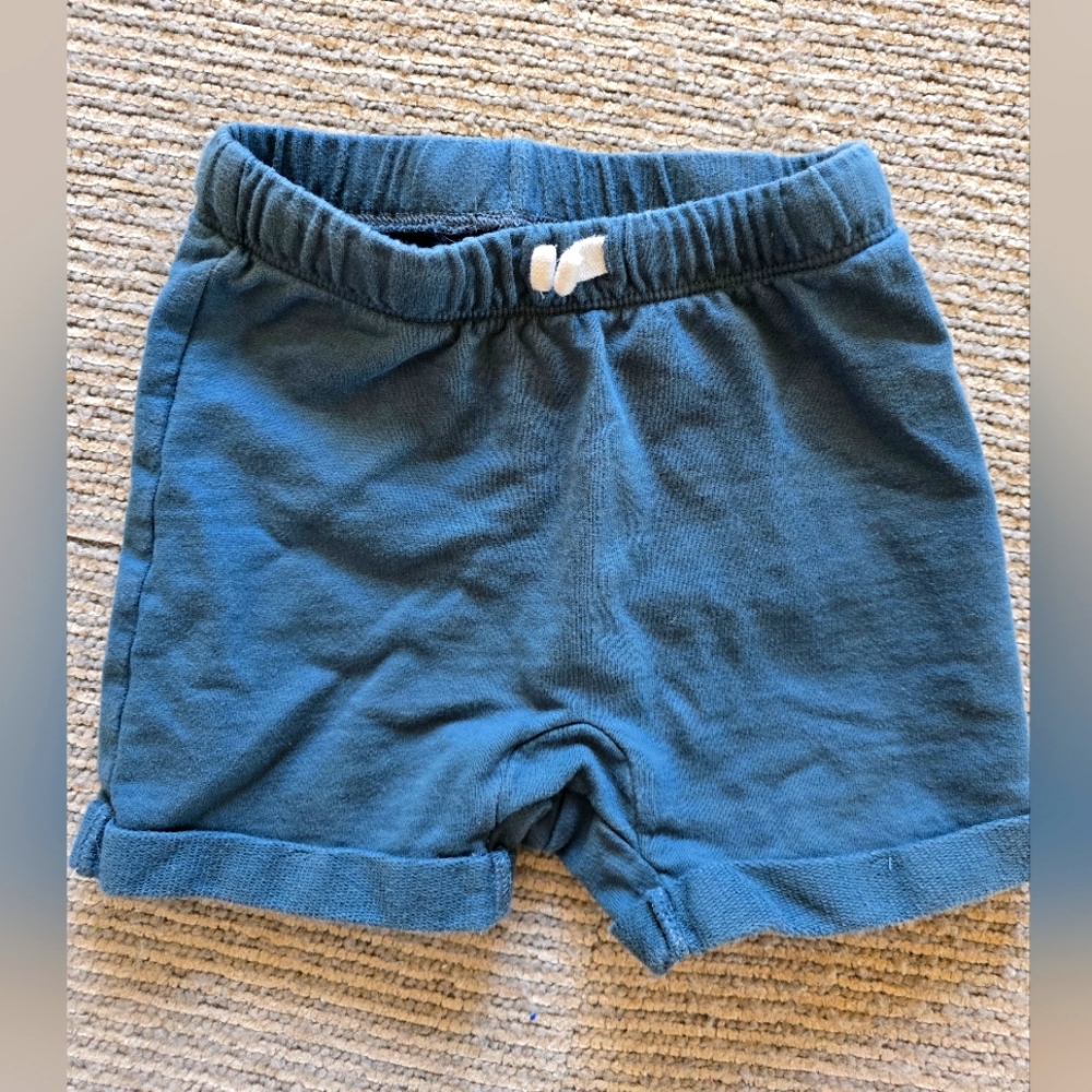 2T Little Co Lauren Conrad Terrycloth Blue Rolled Hem Shorts